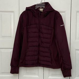 Avalanche, Insulated Hooded Jacket, Maroon, Size XXL